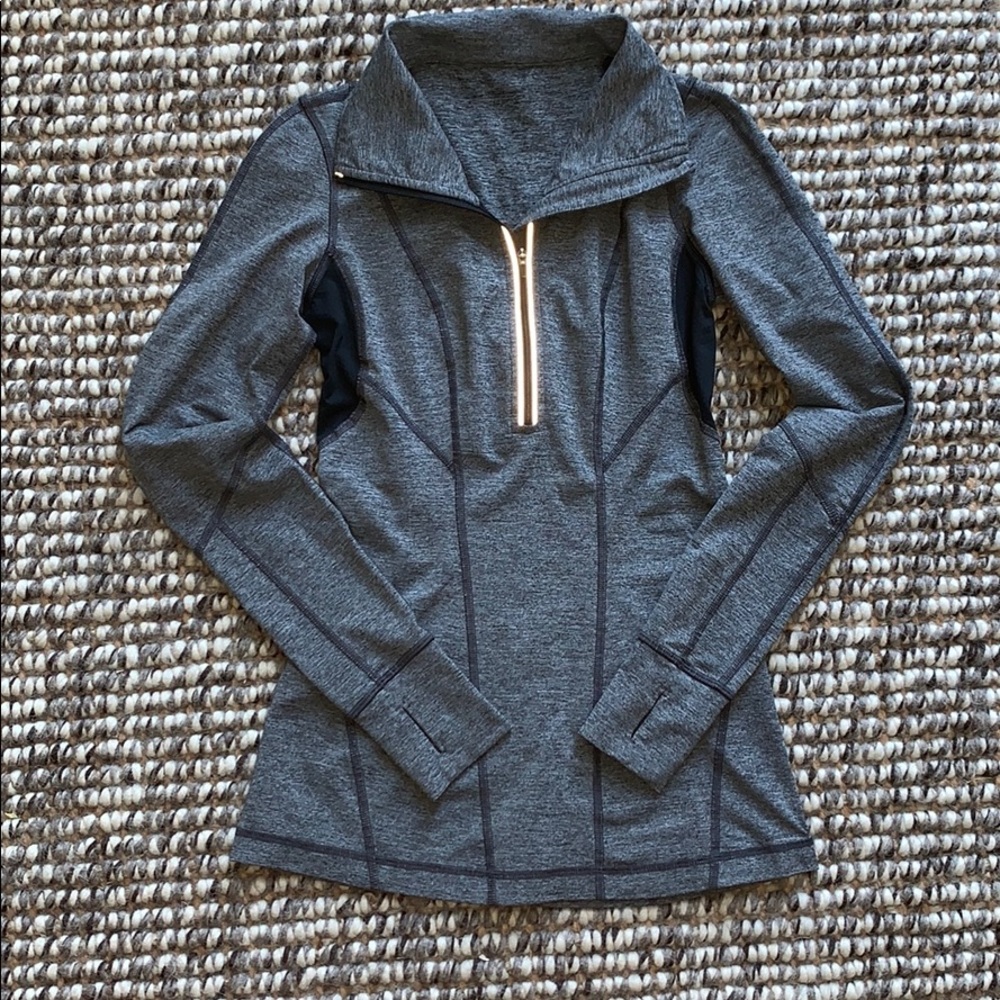 Lululemon Athletica Dark Grey Half Zip